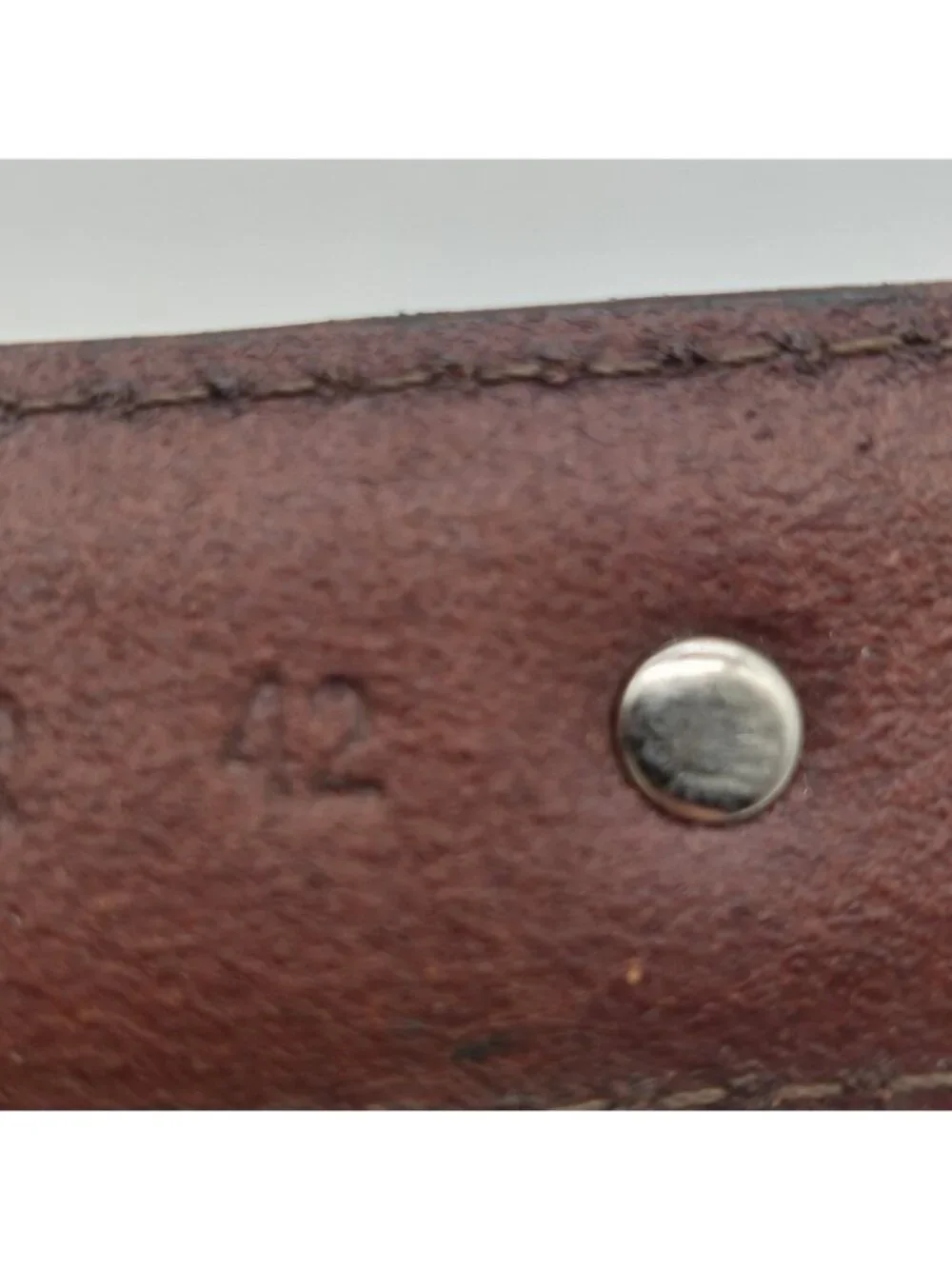 Golf Classic Brown Imported Italian Leather Golf Belt Size 42